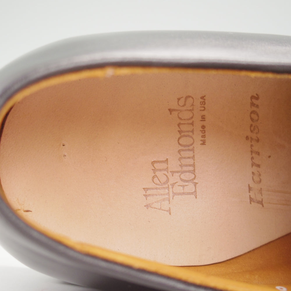 極美品★(米)アレンエドモンズ 8EEE【現行定価13万円程度★プレーントゥ/Harrison/ハリソン】カーフ/黒/メンズ/ALLEN EDMONDS★o019