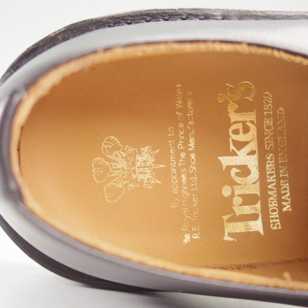 未使用★トリッカーズ SIZE 8.5【現行定価13万円以上★リッジウェイソール/KILSBY】M6214/Uチップ/ボックスカーフ/黒/Tricker's★n522