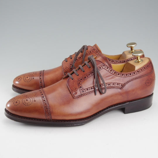 極上★ユニオンインペリアル SIZE 7【ハンドソーンウェルテッド製法★セミブローグ/U1541】カーフ/茶/メンズ/Union Imperial★o020