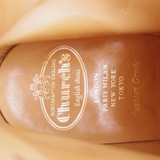 極上★チャーチ 70F/UK7【現行5都市ロゴ★ジョッパーブーツ/BLETSOE R】173ラスト/カーフ/濃茶/メンズ/Church's★o555