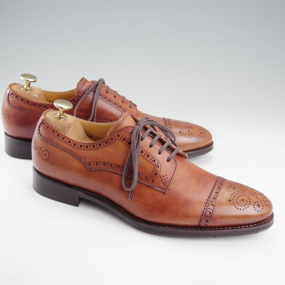 極上★ユニオンインペリアル SIZE 7【ハンドソーンウェルテッド製法★セミブローグ/U1541】カーフ/茶/メンズ/Union Imperial★o020