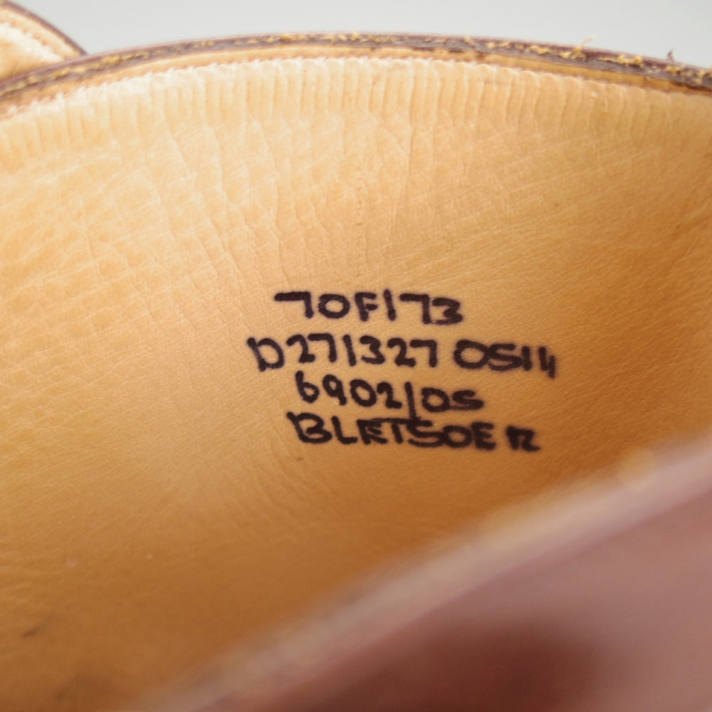 極上★チャーチ 70F/UK7【現行5都市ロゴ★ジョッパーブーツ/BLETSOE R】173ラスト/カーフ/濃茶/メンズ/Church's★o555