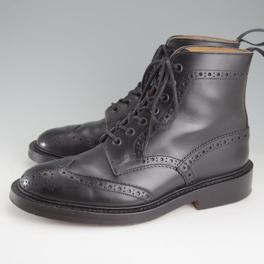 極美品★トリッカーズ SIZE 6【定価￥143,000-★STOW/ストウ】M5634/カントリーブーツ/カーフ/黒/メンズ/Tricker's★p105