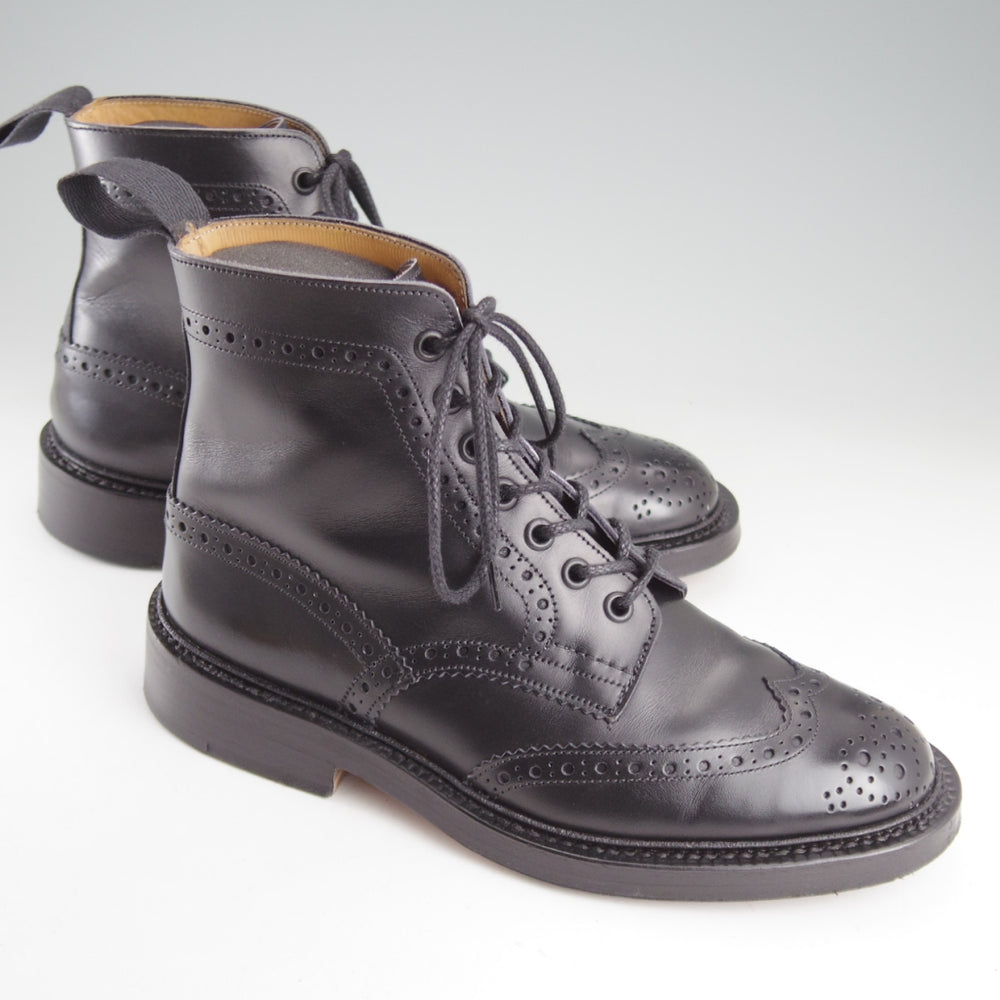 極美品★トリッカーズ SIZE 6【定価￥143,000-★STOW/ストウ】M5634/カントリーブーツ/カーフ/黒/メンズ/Tricker's★p105