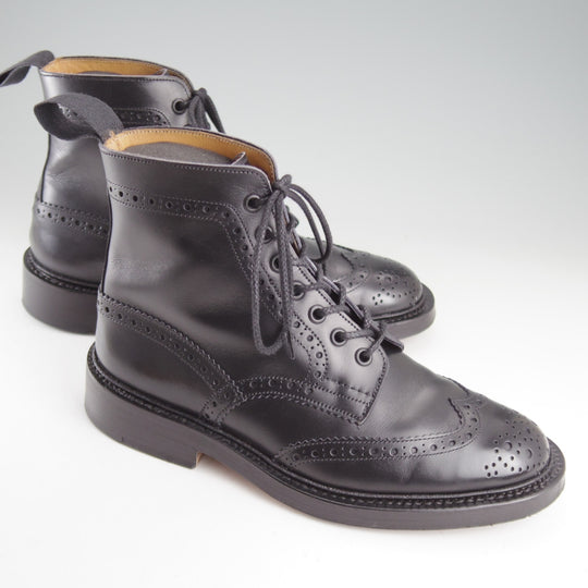 極美品★トリッカーズ SIZE 6【定価￥143,000-★STOW/ストウ】M5634/カントリーブーツ/カーフ/黒/メンズ/Tricker's★p105