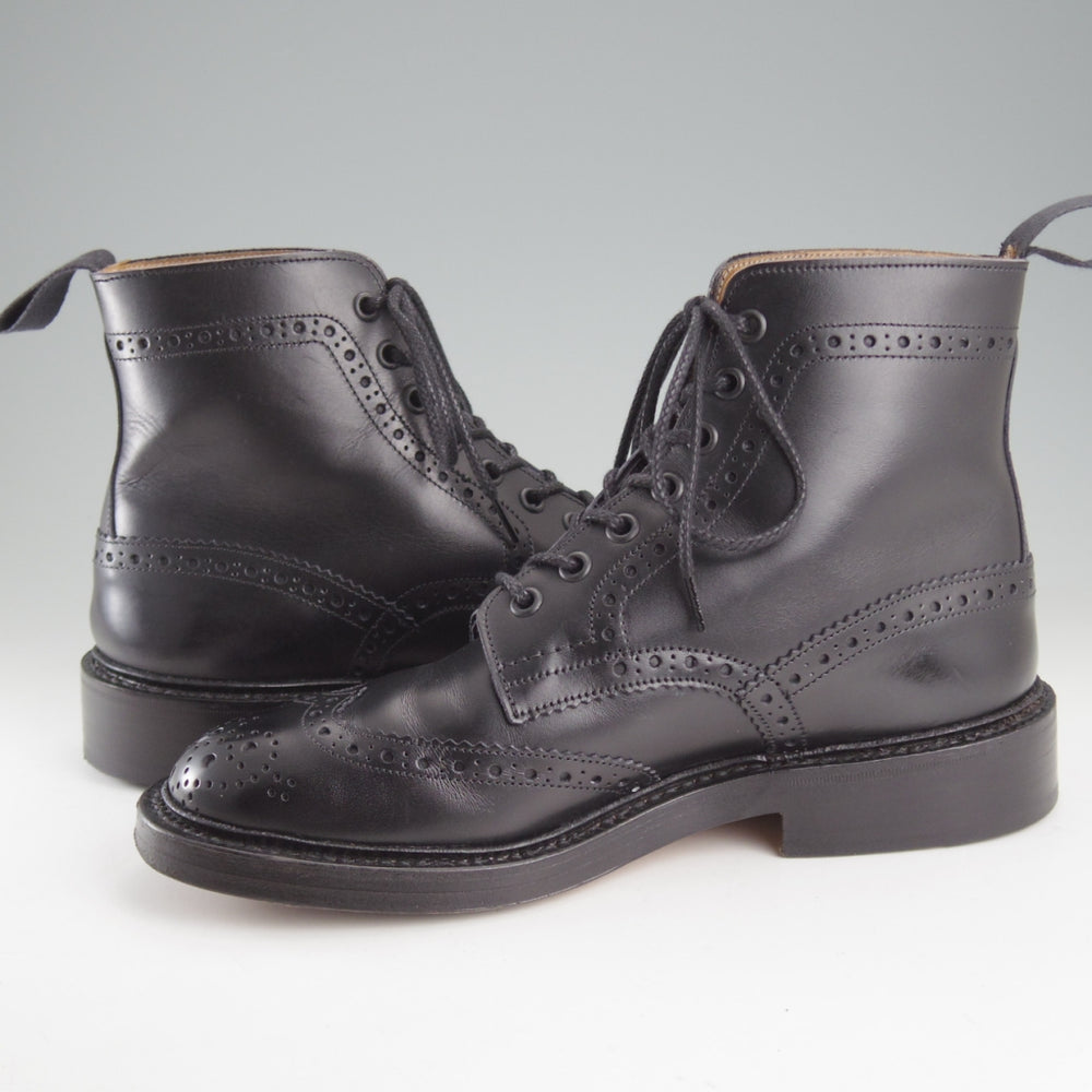 極美品★トリッカーズ SIZE 6【定価￥143,000-★STOW/ストウ】M5634/カントリーブーツ/カーフ/黒/メンズ/Tricker's★p105