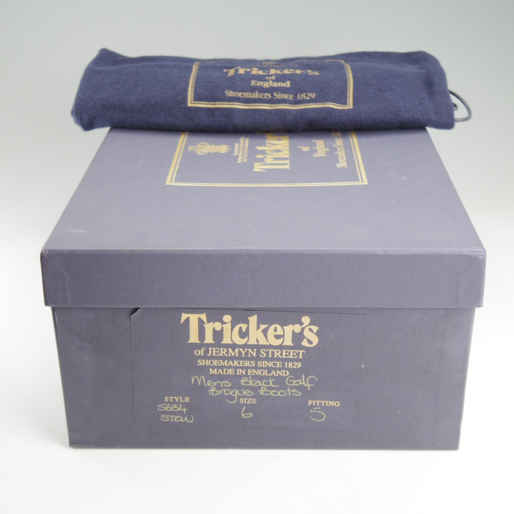 極美品★トリッカーズ SIZE 6【定価￥143,000-★STOW/ストウ】M5634/カントリーブーツ/カーフ/黒/メンズ/Tricker's★p105