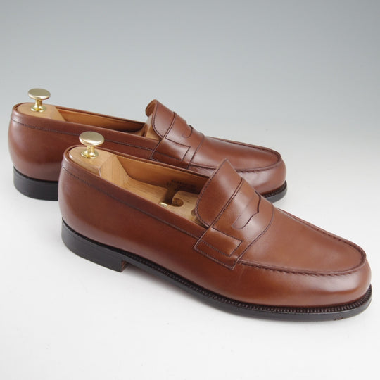 美品★J.M.ウエストン 8.5E【現行定価￥165,000-★180/コインローファー】41ラスト/ボックスカーフ/TAN/タン/茶/Weston/ウェストン★p106