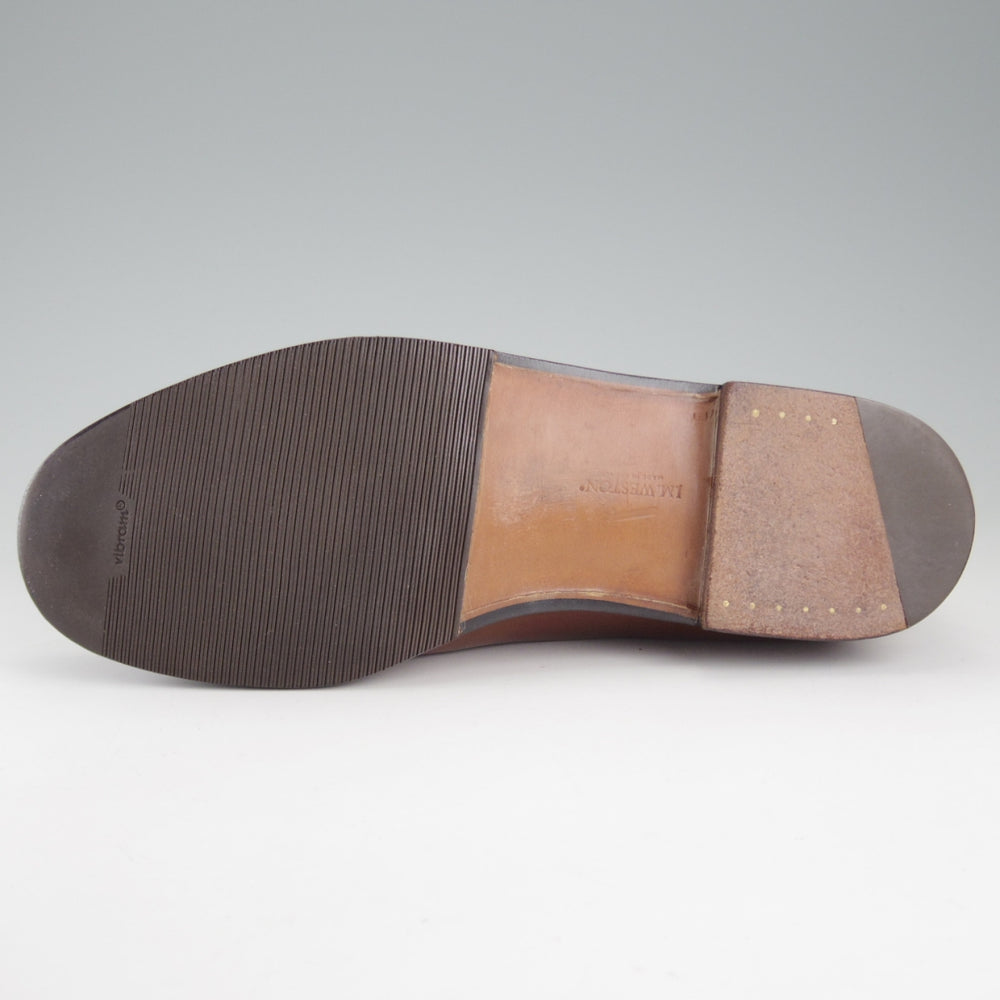 美品★J.M.ウエストン 8.5E【現行定価￥165,000-★180/コインローファー】41ラスト/ボックスカーフ/TAN/タン/茶/Weston/ウェストン★p106