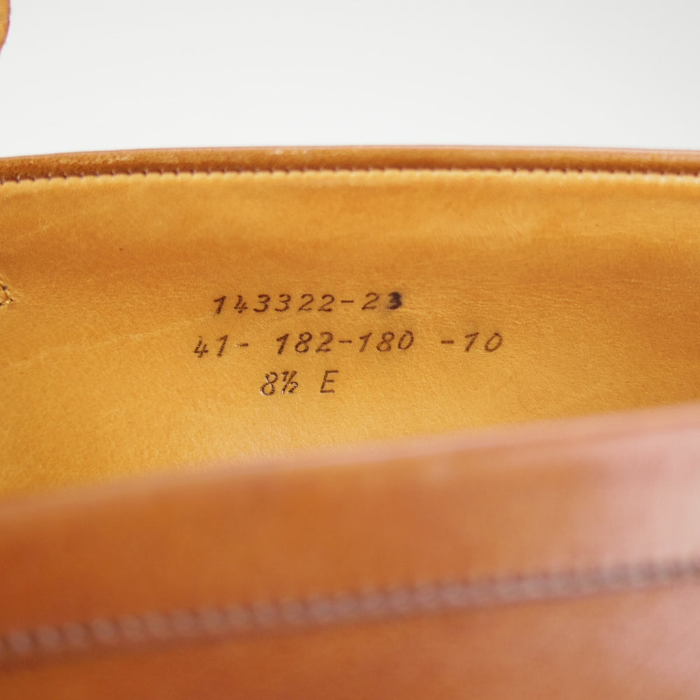 美品★J.M.ウエストン 8.5E【現行定価￥165,000-★180/コインローファー】41ラスト/ボックスカーフ/TAN/タン/茶/Weston/ウェストン★p106