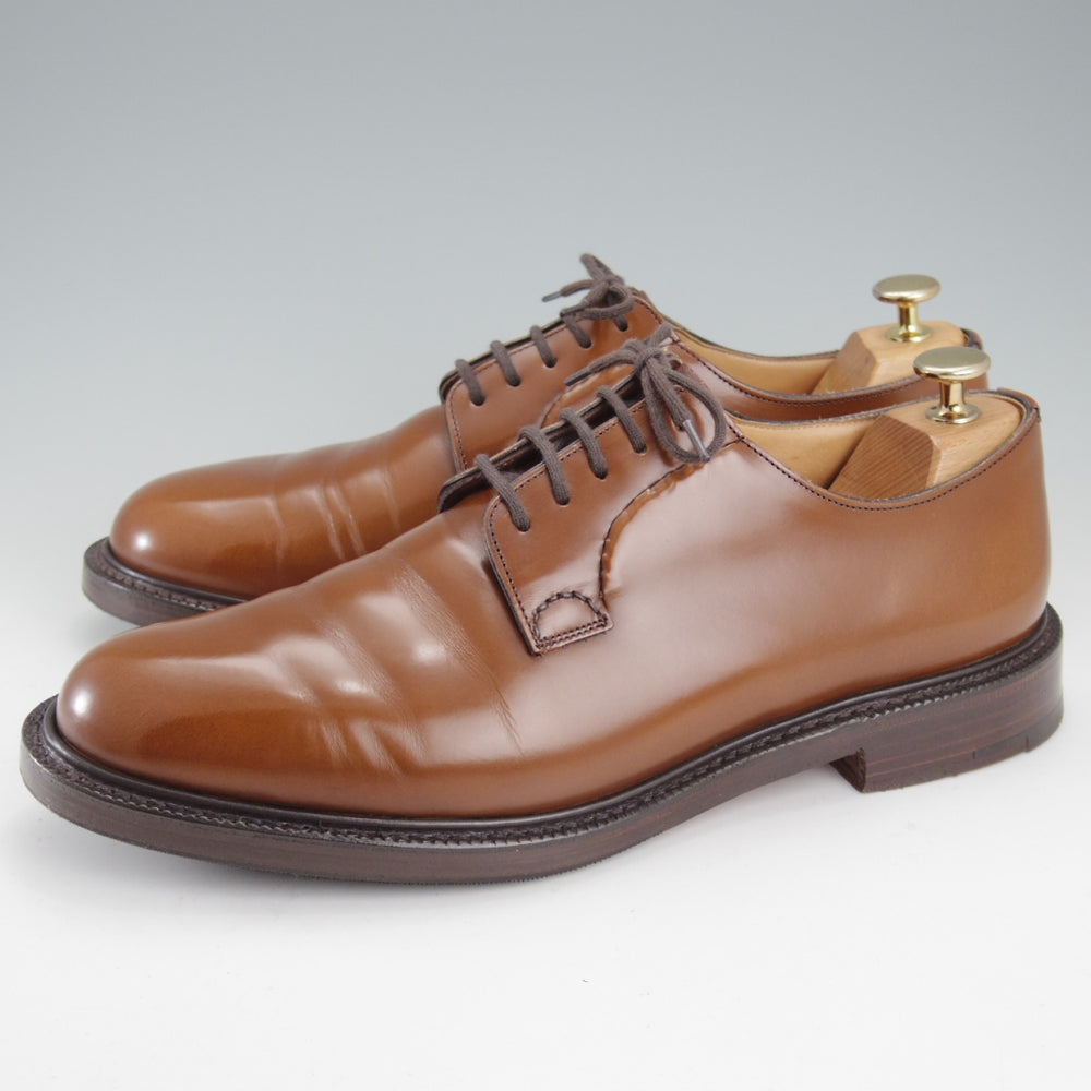 美品★チャーチ 85F/UK8.5【現行定価￥192,500-★SHANNON/シャノン】103ラスト/プレーントゥ/サンダルウッド/茶/メンズ/Church's★o023