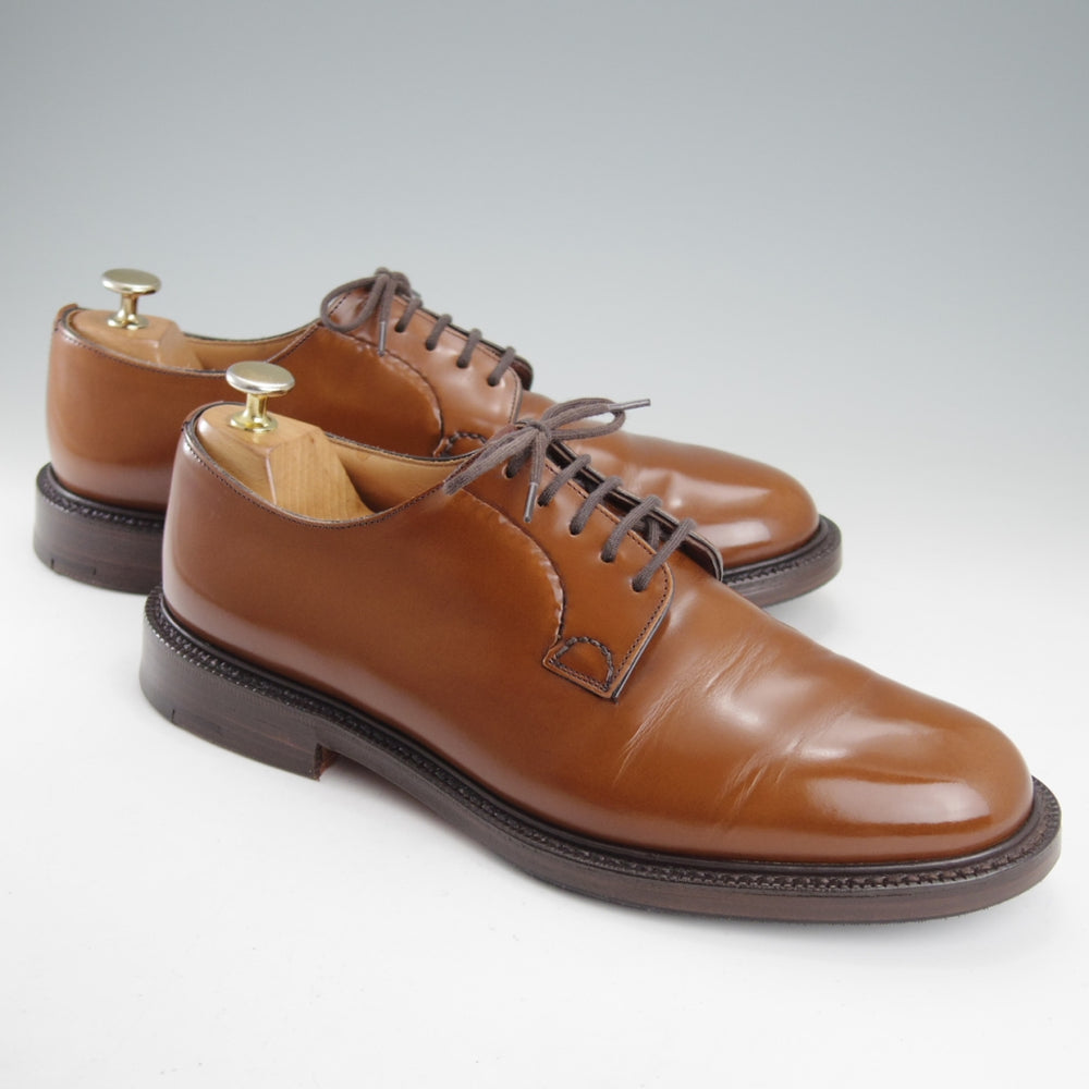 美品★チャーチ 85F/UK8.5【現行定価￥192,500-★SHANNON/シャノン】103ラスト/プレーントゥ/サンダルウッド/茶/メンズ/Church's★o023