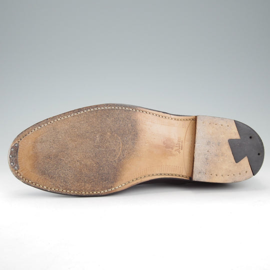 極美品★オールデン 8.5D【現行定価20万円以上★コードバン仕様/グラントラスト/N0302】サドルシューズ/プレーントゥ/赤茶/ALDEN★o024