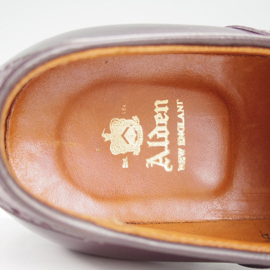 極美品★オールデン 8.5D【現行定価20万円以上★コードバン仕様/グラントラスト/N0302】サドルシューズ/プレーントゥ/赤茶/ALDEN★o024