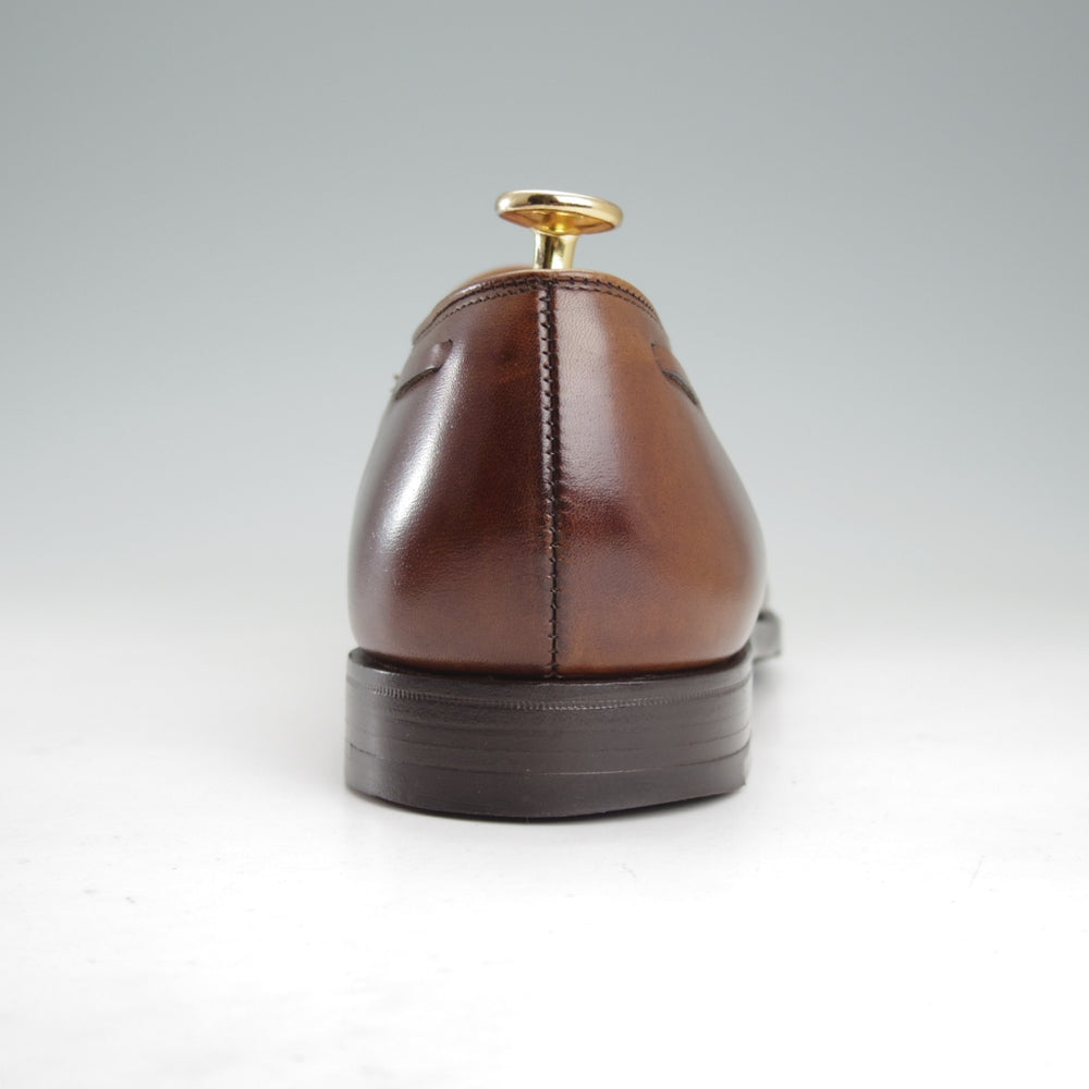 極美品★クロケット&ジョーンズ 8.5E【定価￥121,000-★CAVENDISH 3/キャベンディッシュ】タッセルローファー/375ラスト/カーフ/濃茶★o025