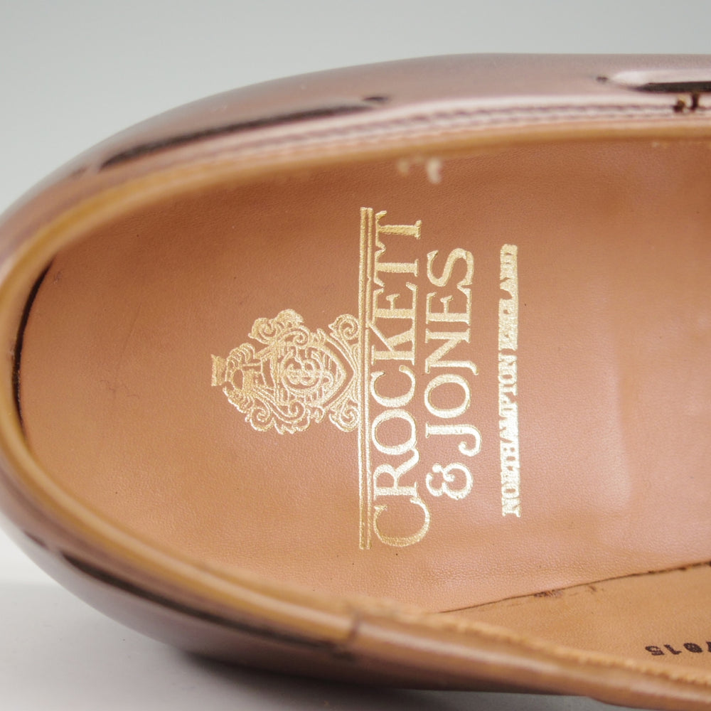 極美品★クロケット&ジョーンズ 8.5E【定価￥121,000-★CAVENDISH 3/キャベンディッシュ】タッセルローファー/375ラスト/カーフ/濃茶★o025