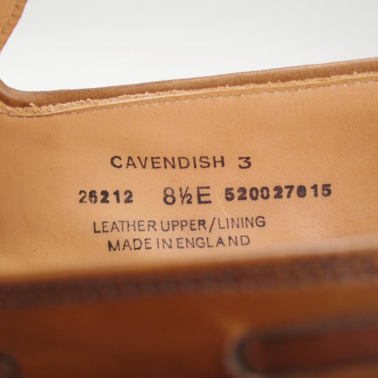 極美品★クロケット&ジョーンズ 8.5E【定価￥121,000-★CAVENDISH 3/キャベンディッシュ】タッセルローファー/375ラスト/カーフ/濃茶★o025