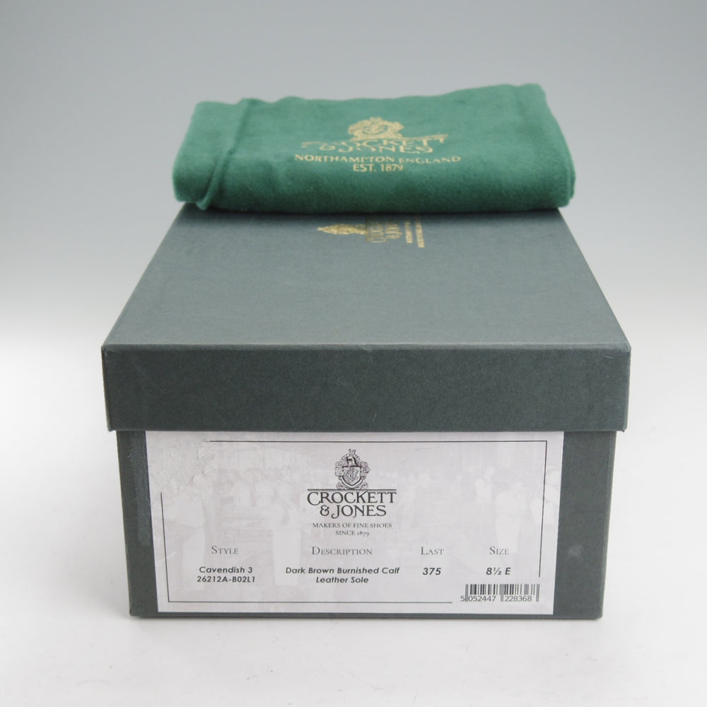 極美品★クロケット&ジョーンズ 8.5E【定価￥121,000-★CAVENDISH 3/キャベンディッシュ】タッセルローファー/375ラスト/カーフ/濃茶★o025