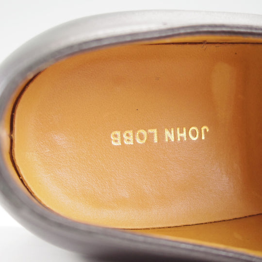 極美品★ジョンロブ 7E【定価￥228,800-★アクアカーフ仕様のシティ2/CITY/7000ラスト】ストレートチップ/黒/JOHN LOBB★o026