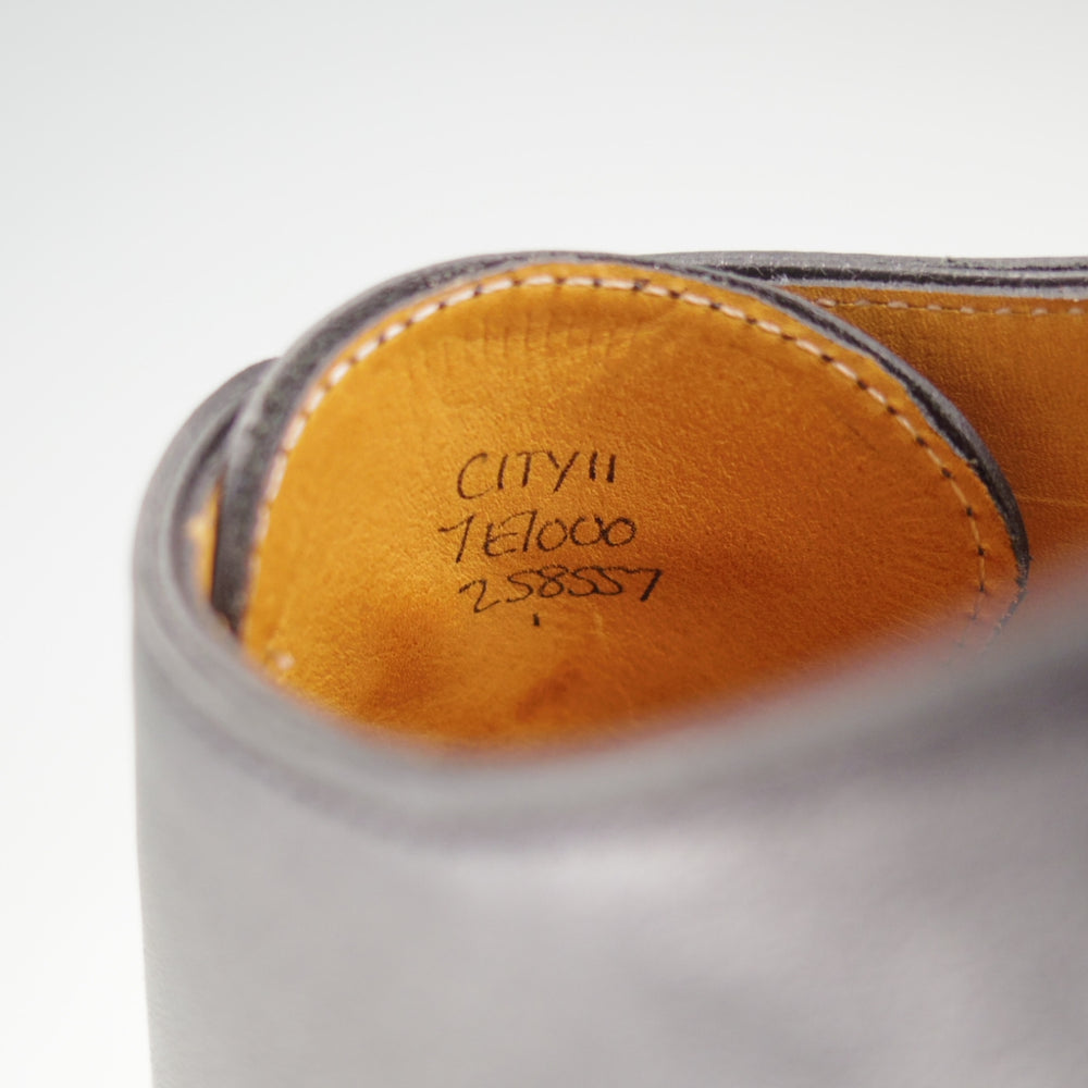 極美品★ジョンロブ 7E【定価￥228,800-★アクアカーフ仕様のシティ2/CITY/7000ラスト】ストレートチップ/黒/JOHN LOBB★o026