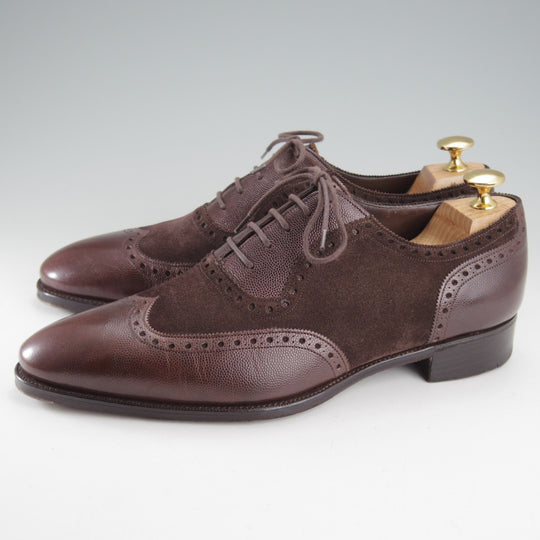 極上★(英)ガジアーノ&ガーリング 7E【純正シューツリー付き★フルブローグ/ASTAIRE】DG70ラスト/濃茶/メンズ/GAZIANO&GIRLING★o560