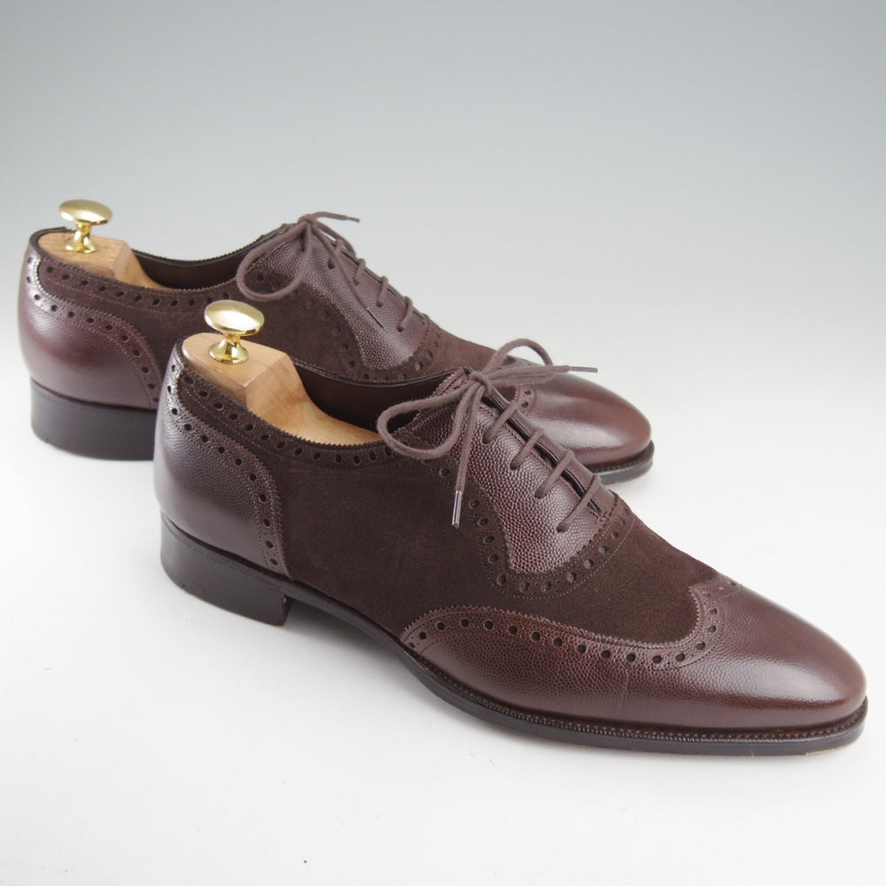 極上★(英)ガジアーノ&ガーリング 7E【純正シューツリー付き★フルブローグ/ASTAIRE】DG70ラスト/濃茶/メンズ/GAZIANO&GIRLING★o560