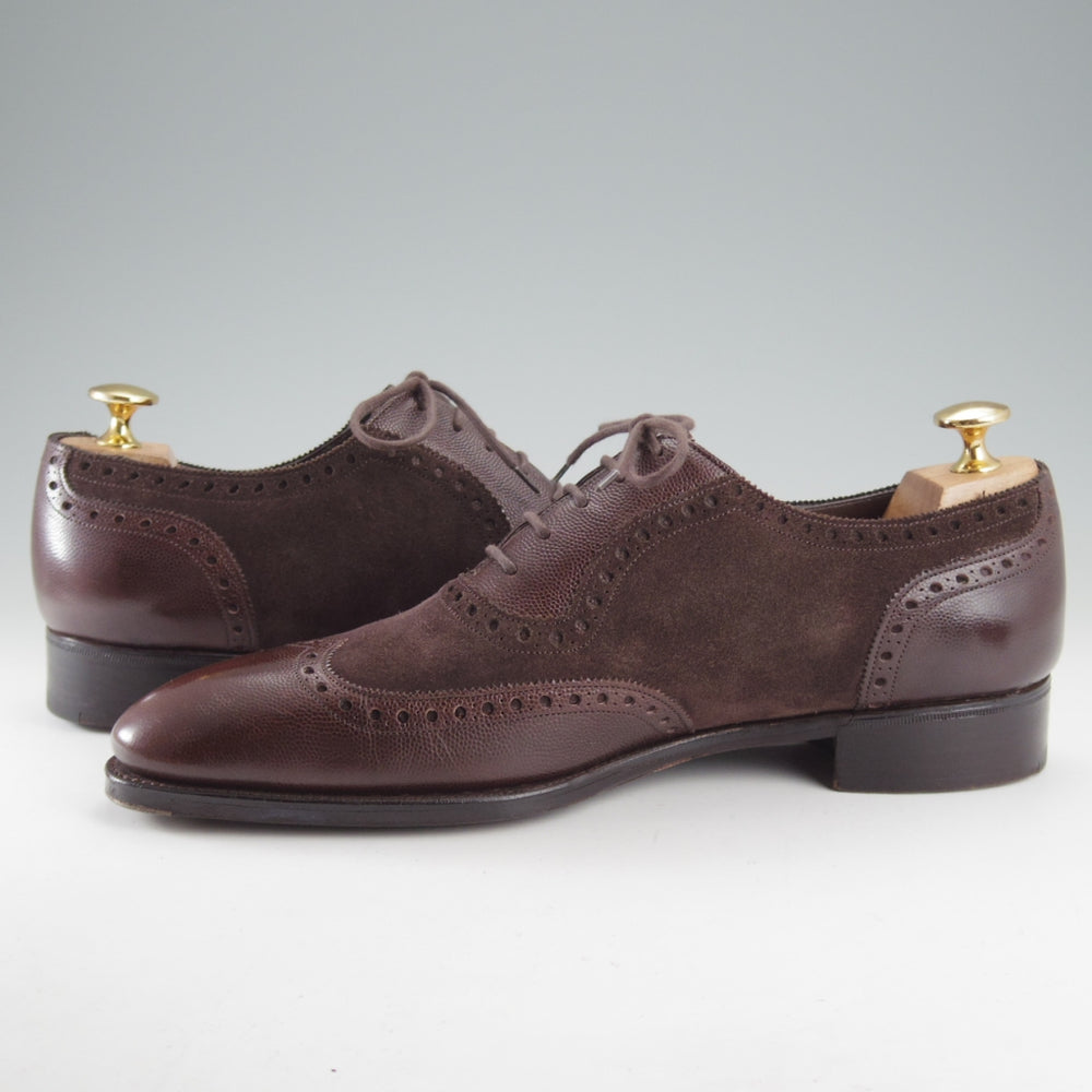 極上★(英)ガジアーノ&ガーリング 7E【純正シューツリー付き★フルブローグ/ASTAIRE】DG70ラスト/濃茶/メンズ/GAZIANO&GIRLING★o560