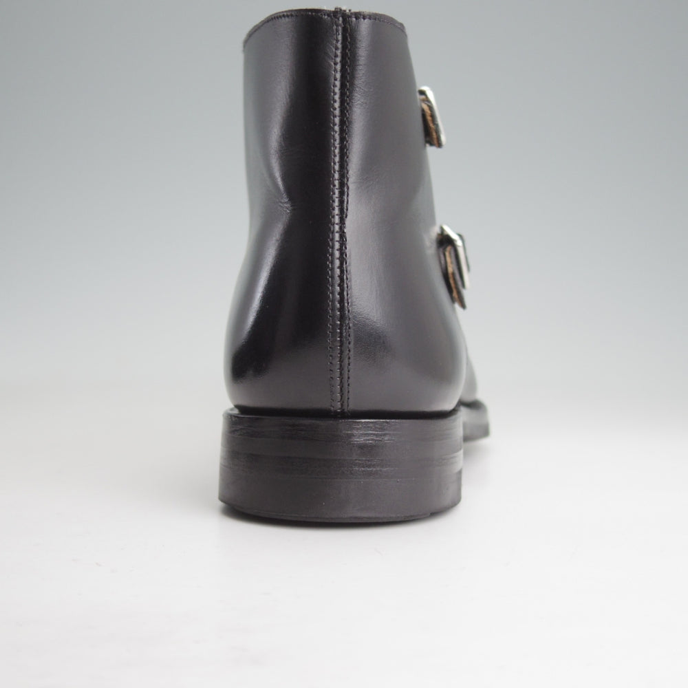 ほぼ未使用★クロケット&ジョーンズ 9E【定価￥154,000-★CAMBERLEY/007-スペクター着用】ダブルモンク/348ラスト/黒/Crockett&Jones★o561