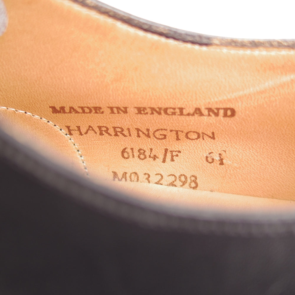 美品★(英)チーニー 6.5F【現行定価9万円以上★HARRINGTON/ストレートチップ】ハリントン/6184ラスト/カーフ/黒/メンズ/CHEANEY★o028