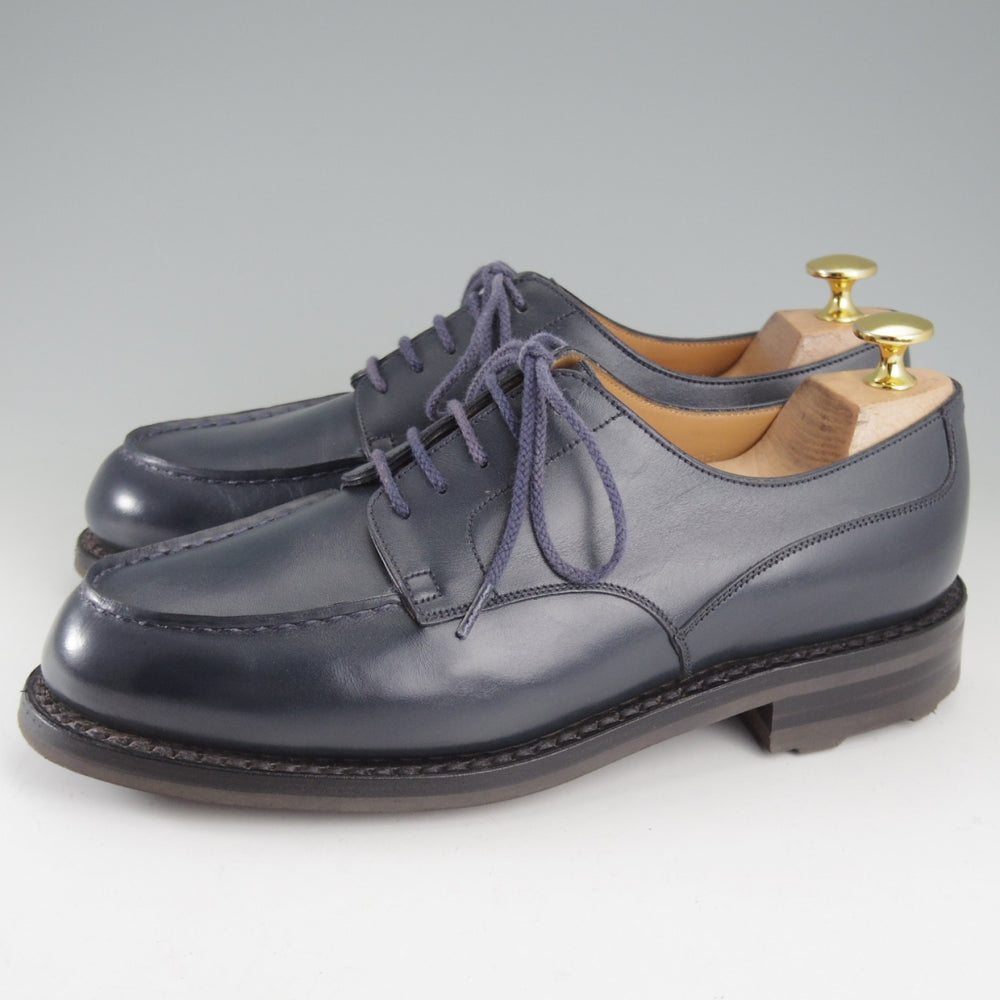 美品★J.M.ウエストン 6D【定価￥187,000-★ゴルフ/GOLF】641/31ラスト/Uチップ/ボックスカーフ/紺/メンズ/Weston/ウェストン★p113
