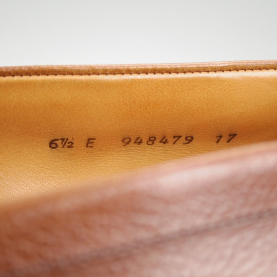 極上★J.M.ウエストン 6.5E【現行定価￥156,200-★コインローファー/180】82ラスト/シボ革/茶/メンズ/Weston/ウェストン★n530