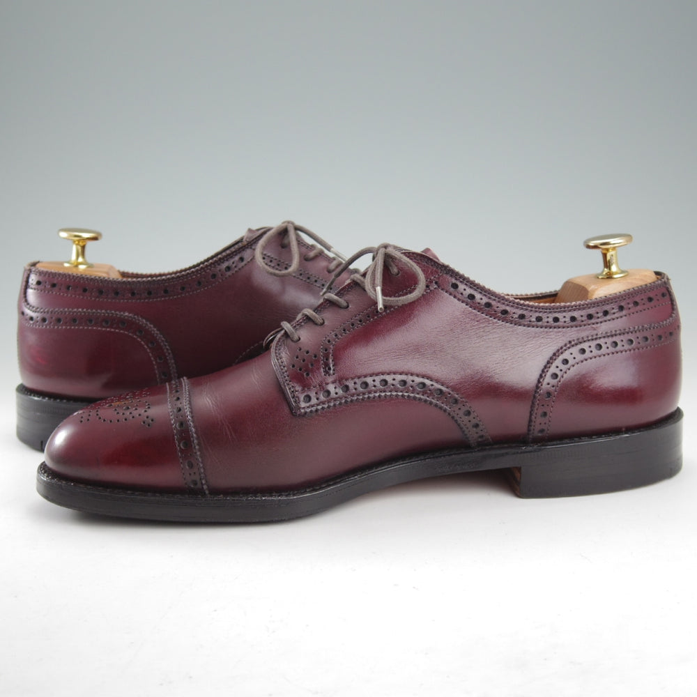 使用僅か★オールデン 8.5E【貴重★ブルックスブラザーズ別注/958】アバディーンラスト/セミブローグ/赤茶/BROOKS BROTHERS/ALDEN★o029