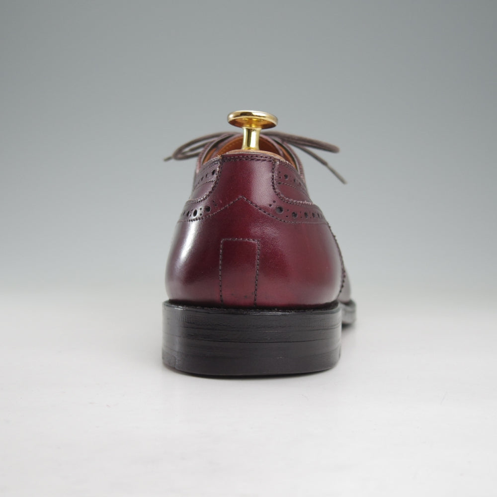 使用僅か★オールデン 8.5E【貴重★ブルックスブラザーズ別注/958】アバディーンラスト/セミブローグ/赤茶/BROOKS BROTHERS/ALDEN★o029