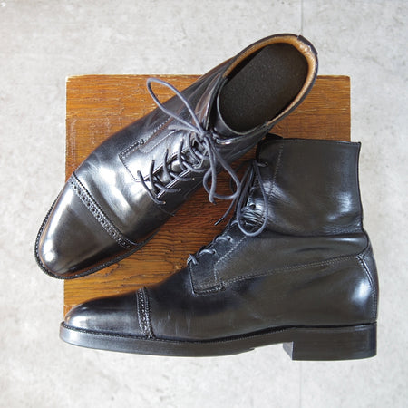 ★(英)シュナイダーブーツ SIZE 6.5【定価￥198,000-★Paddock Boots/パドックブーツ】52ラスト/カーフ/黒/メンズ/SCHNIEDER BOOTS★o569