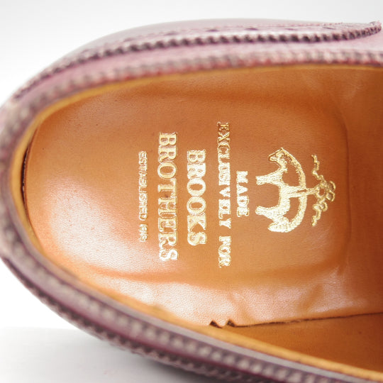 使用僅か★オールデン 8.5E【貴重★ブルックスブラザーズ別注/958】アバディーンラスト/セミブローグ/赤茶/BROOKS BROTHERS/ALDEN★o029