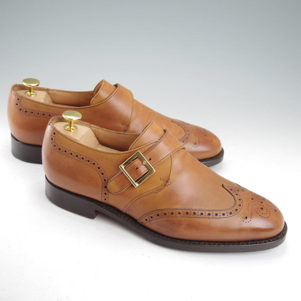 極上★チャーチ 70G/UK7【貴重★73ラスト仕様/PICCADILLY】ピカデリー/モンクストラップ/4都市ロゴ/カーフ/茶/メンズ/Church's★o030