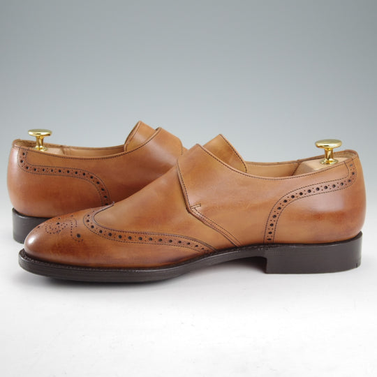 極上★チャーチ 70G/UK7【貴重★73ラスト仕様/PICCADILLY】ピカデリー/モンクストラップ/4都市ロゴ/カーフ/茶/メンズ/Church's★o030