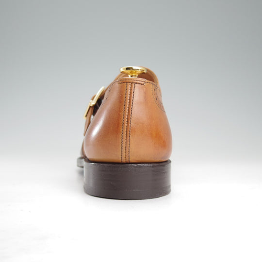 極上★チャーチ 70G/UK7【貴重★73ラスト仕様/PICCADILLY】ピカデリー/モンクストラップ/4都市ロゴ/カーフ/茶/メンズ/Church's★o030