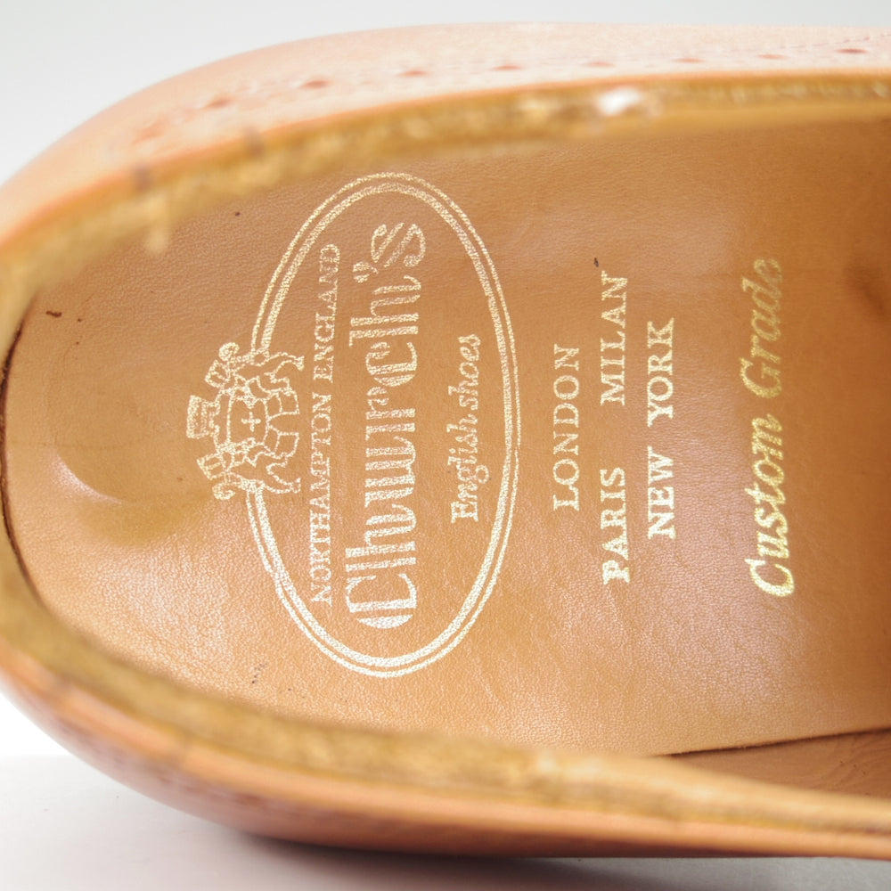 極上★チャーチ 70G/UK7【貴重★73ラスト仕様/PICCADILLY】ピカデリー/モンクストラップ/4都市ロゴ/カーフ/茶/メンズ/Church's★o030