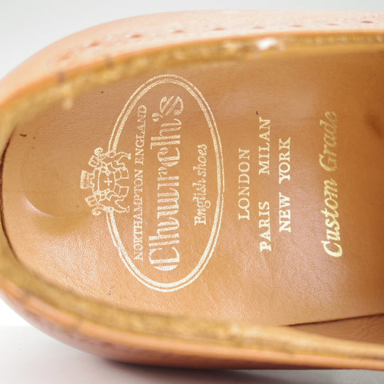 極上★チャーチ 70G/UK7【貴重★73ラスト仕様/PICCADILLY】ピカデリー/モンクストラップ/4都市ロゴ/カーフ/茶/メンズ/Church's★o030