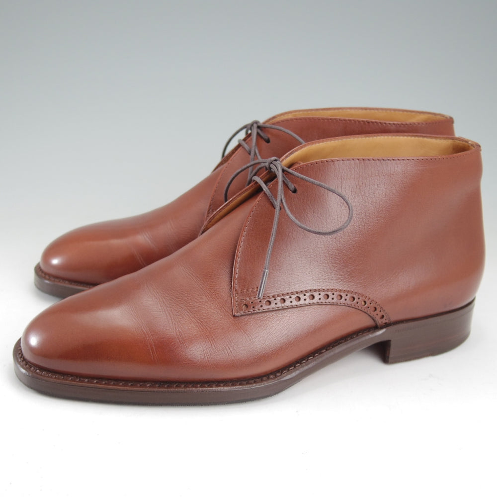 極上★(伊)タニノクリスチー SIZE 6.5【貴重★ブラックラピド製法/BRUGOTTO】チャッカブーツ/ボンドカーフ/茶/TANINO CRISCI★o031