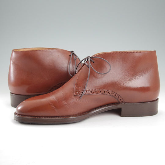 極上★(伊)タニノクリスチー SIZE 6.5【貴重★ブラックラピド製法/BRUGOTTO】チャッカブーツ/ボンドカーフ/茶/TANINO CRISCI★o031