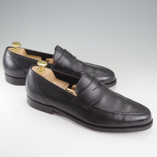 極美品★クロケット&ジョーンズ 7.5E【現行定価10万円以上★バーニーズNY別注/SELHURST】366ラスト/ローファー/黒/Crockett&Jones★o568