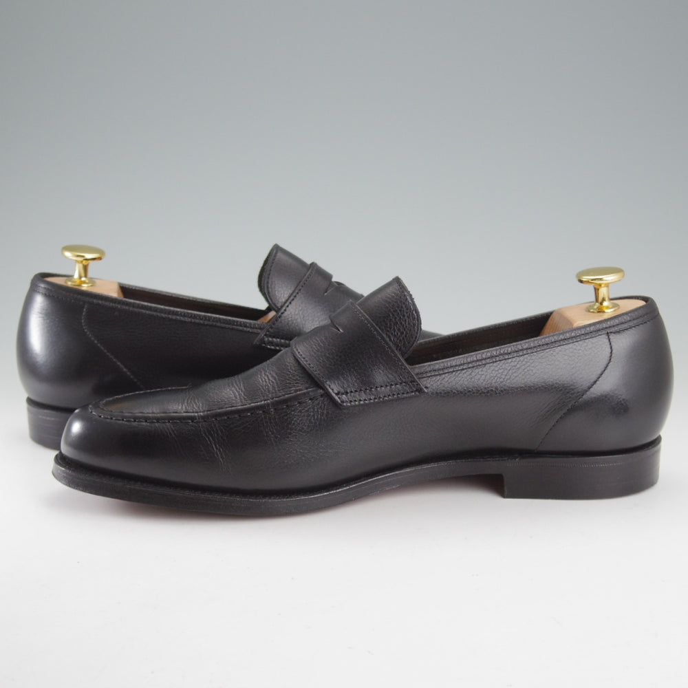 極美品★クロケット&ジョーンズ 7.5E【現行定価10万円以上★バーニーズNY別注/SELHURST】366ラスト/ローファー/黒/Crockett&Jones★o568