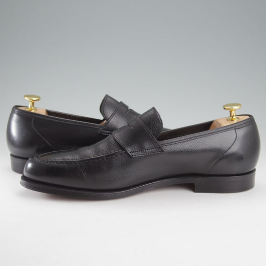 極美品★クロケット&ジョーンズ 7.5E【現行定価10万円以上★バーニーズNY別注/SELHURST】366ラスト/ローファー/黒/Crockett&Jones★o568