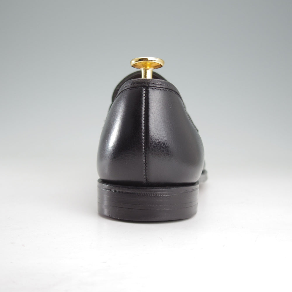 極美品★クロケット&ジョーンズ 7.5E【現行定価10万円以上★バーニーズNY別注/SELHURST】366ラスト/ローファー/黒/Crockett&Jones★o568