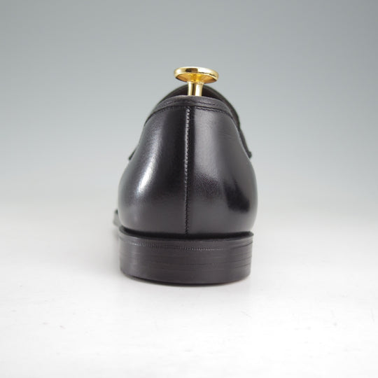 極美品★クロケット&ジョーンズ 7.5E【現行定価10万円以上★バーニーズNY別注/SELHURST】366ラスト/ローファー/黒/Crockett&Jones★o568