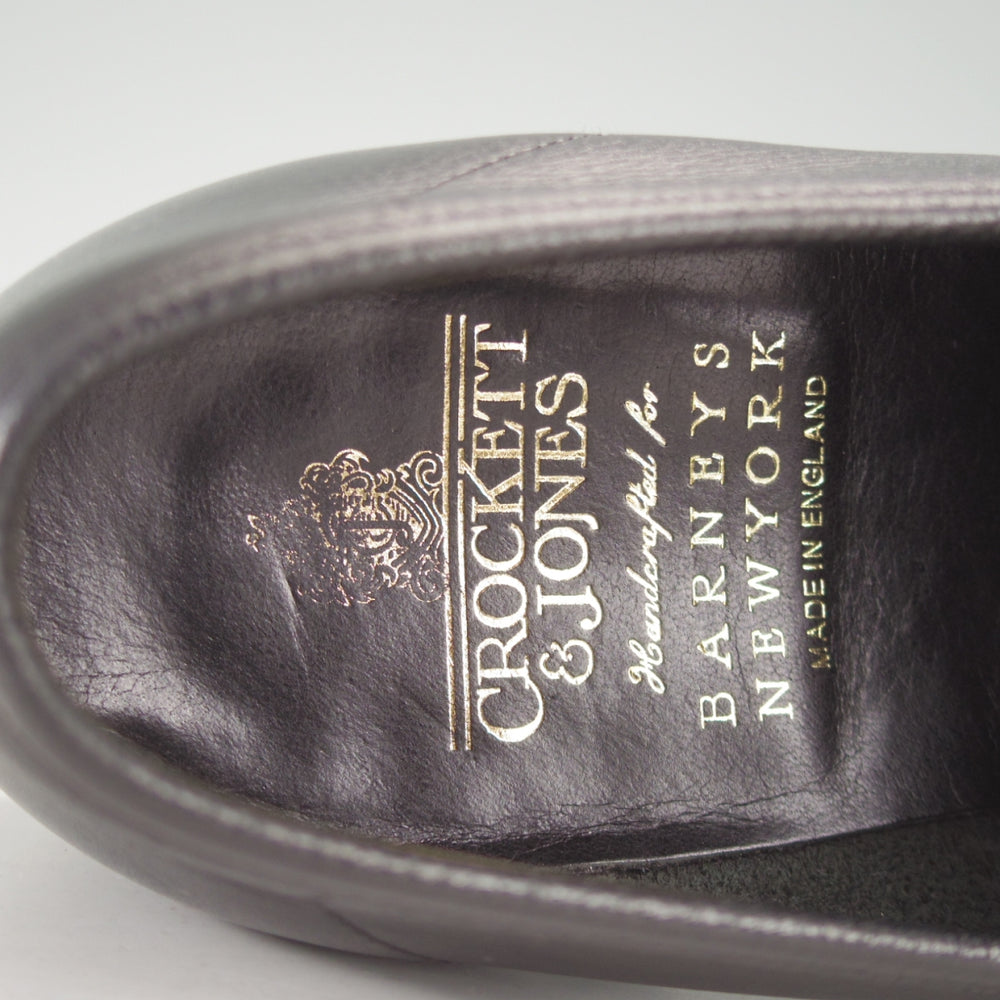 極美品★クロケット&ジョーンズ 7.5E【現行定価10万円以上★バーニーズNY別注/SELHURST】366ラスト/ローファー/黒/Crockett&Jones★o568