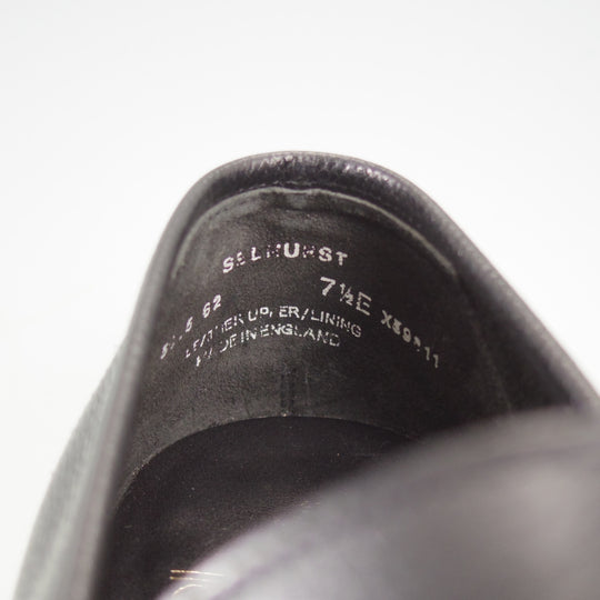 極美品★クロケット&ジョーンズ 7.5E【現行定価10万円以上★バーニーズNY別注/SELHURST】366ラスト/ローファー/黒/Crockett&Jones★o568