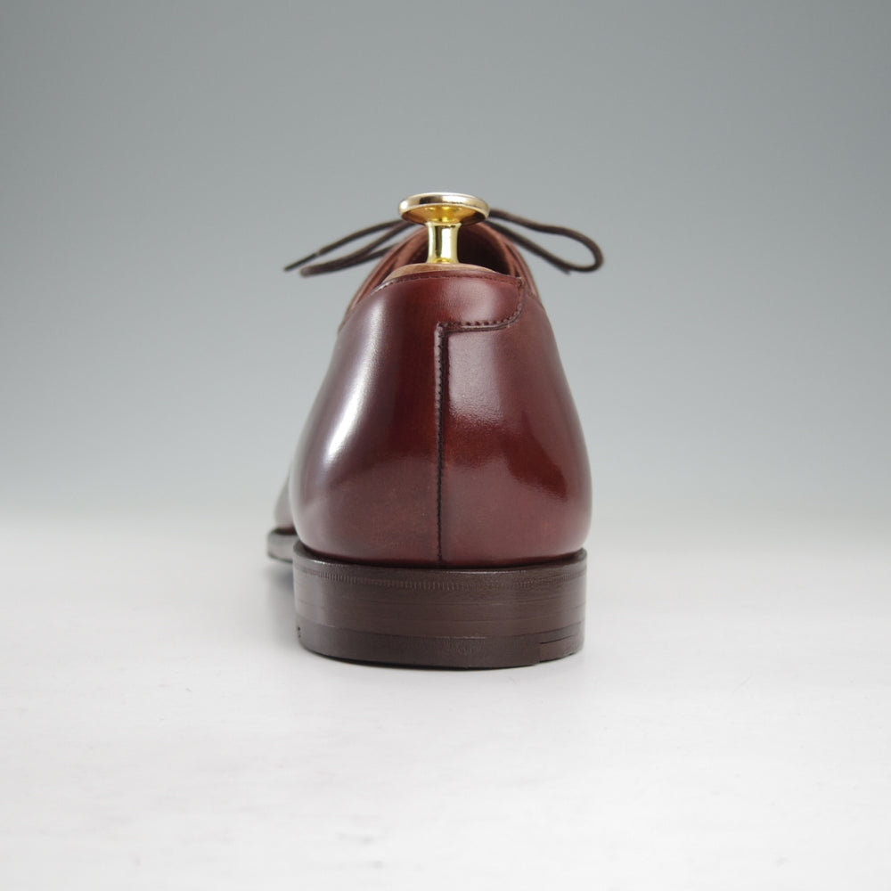 美品★クロケット&ジョーンズ 9E【ハンドグレードライン★ストレートチップ/HAREWOOD】ハーウッド/カーフ/茶/Crockett&Jones★o033